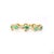 3.14 Carat Round Brilliant Cut Diamond Emerald Gold Bracelet For Sale In New York - Image 6 of 9