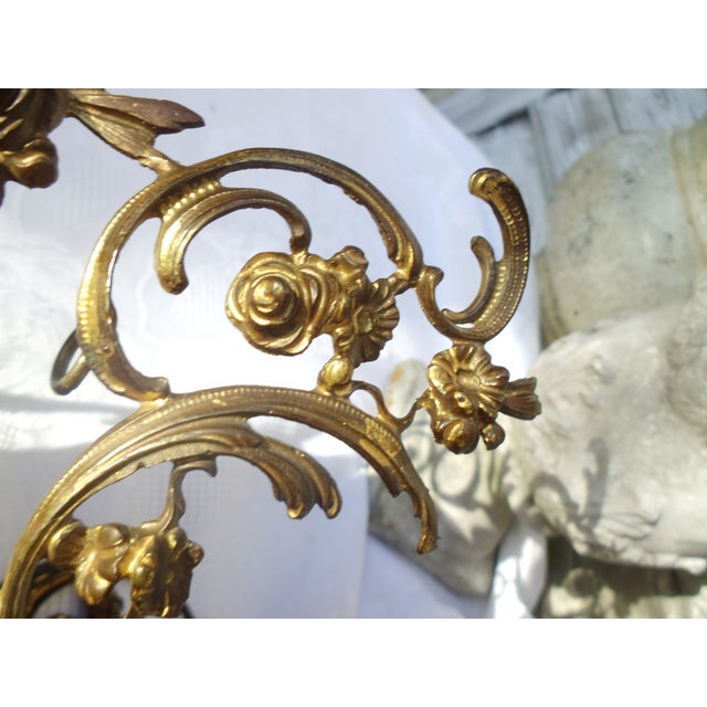 Art Nouveau Wall Paintings with Floral Brass Frames, 1890s-1910s, Set of 2 For Sale - Image 14 of 18