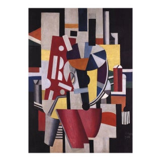 2014 Fernand Leger 'Composition The Typographer (No Border)' Modernism Multicolor USA Offset Lithograph For Sale