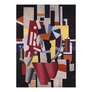 2014 Fernand Leger 'Composition The Typographer (No Border)' Modernism Multicolor USA Offset Lithograph
