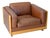 920 Armchair in Cognac Leather by Afra & Tobia Scarpa for Cassina, 1970s For Sale