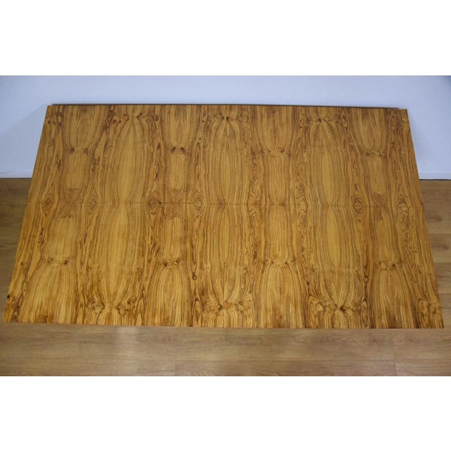 Roger Sprunger for Dunbar Chrome Dining Table For Sale - Image 10 of 11