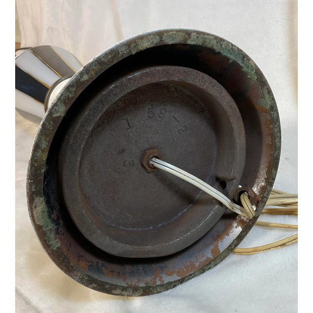 Early 20th Century Deco Modern Art Glass Table Lamp For Sale - Image 9 of 11