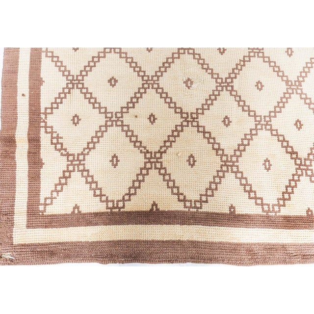 Doris Leslie Blau Vintage Tribal Moroccan Geometric Handmade Wool Rug For Sale In New York - Image 6 of 9