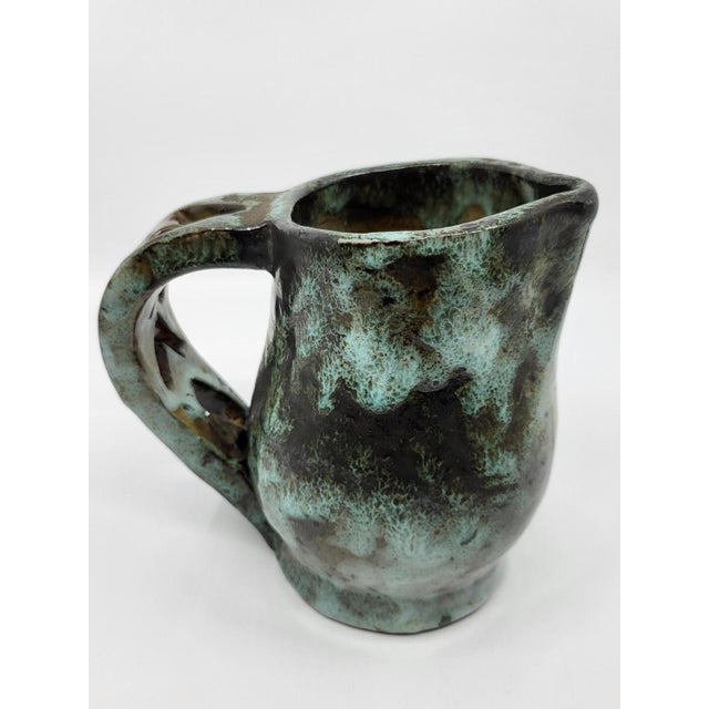 Ceramic French Sandstone Jug by Alexandre Kostanda, 1940 For Sale - Image 7 of 18