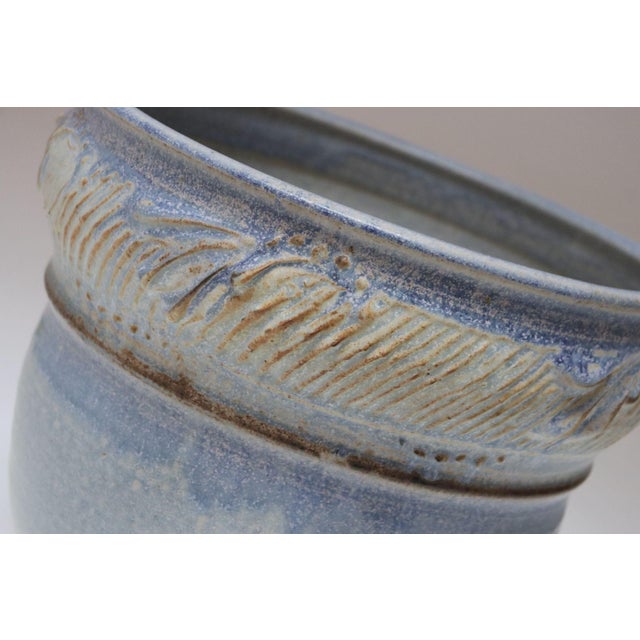 Vintage Studio Pottery Blue Ombré Planter by Deanna Nichols For Sale - Image 11 of 18