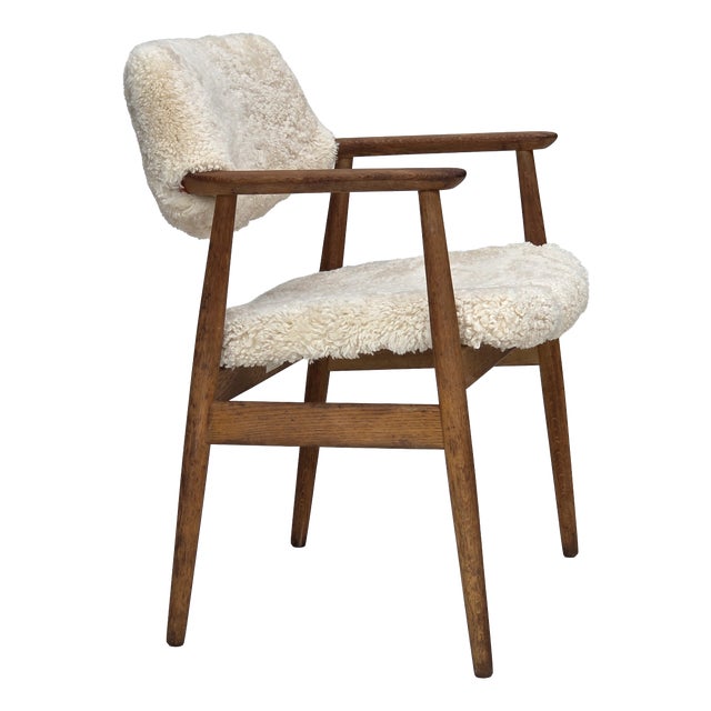 Danish Sheepskin Model 43 Armchair from Erik Kirkegaard, 1960s For Sale