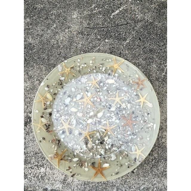 Immerse your space in seaside serenity with this exceptional vintage Italian resin bowl. A masterclass in coastal...