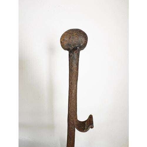 Cast Iron Andirons, France, 1960, Set of 2 For Sale - Image 12 of 18