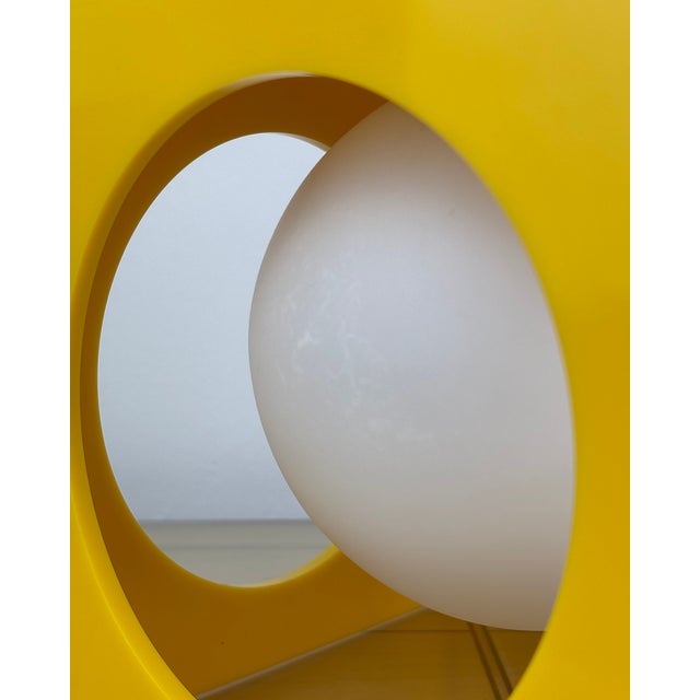 Minimalistic Space Age Yellow Cube Ceiling Lamp by Richard Essig, Germany, 1973 For Sale - Image 15 of 18