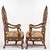 Wood Pair of Large Late 19th C. French Régence (Louis Xiv/Xv) Revival Hand-Carved Solid Walnut Fauteuil Armchairs/Thrones For Sale - Image 7 of 18