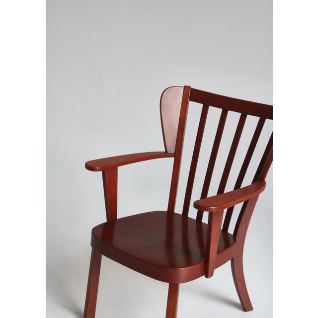 Danish Canada Armchairs in Stained Beech by Fritz Hansen, 1940s, Set of 2 For Sale - Image 14 of 18