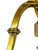 Vintage Pair of Brass & Copper Neoclassical Double-Arm Wall Sconces With Pleated Silk Shades For Sale - Image 9 of 18