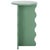 Wood Lilith Wavy Accent Table in Sage Green For Sale - Image 7 of 8