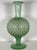 Glass 20th Century MCM Italian Empoli Green Knobbly Pedestal Vase With Uv Glow For Sale - Image 7 of 16