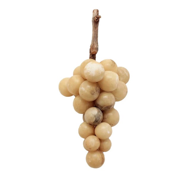 Hollywood Regency Vintage Italian Alabaster Grapes, 1940s For Sale - Image 3 of 11
