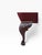 Antique Chippendale Style Carved Tufted Benches Newly Reupholstered in Burgundy Leather- Pair For Sale - Image 4 of 12