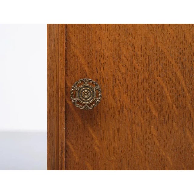 Oak Night Stands, Holland, 1940s, Set of 2 For Sale - Image 11 of 12