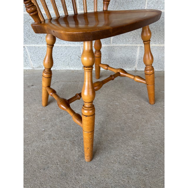 Bent Brothers Maple Comb Back Arm Chairs - Set of 4 For Sale - Image 11 of 15