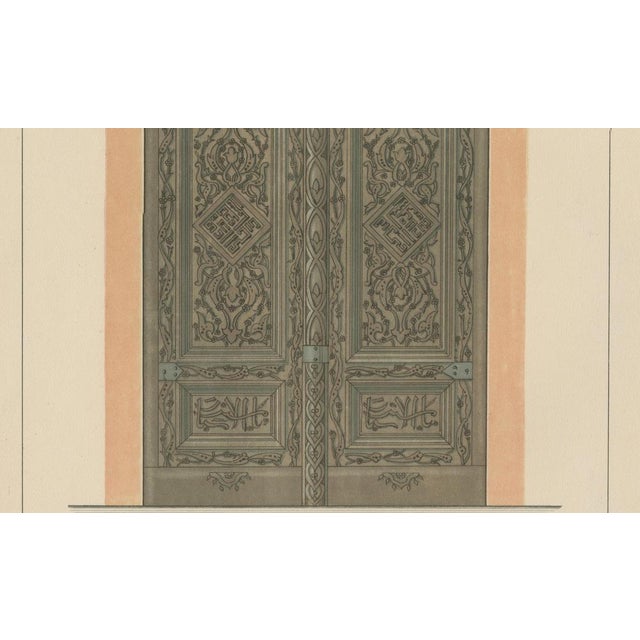 Alexandre M. Raymond, Seljuk Carved Wooden Door from Konya, 1924, Paper For Sale - Image 6 of 9
