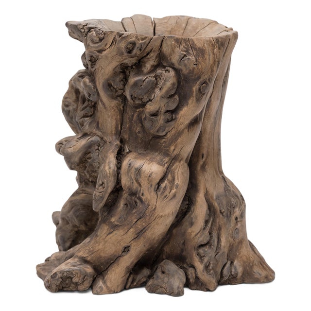 Chinese Twisted Root Brush Pot, C. 1900 For Sale