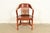 An exceptional antique Mission or Arts & Crafts period carved walnut banker, juror, or lawyer chair By B.L. Marble Chair...