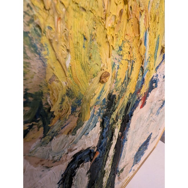 1980s Expressionist Oil Impasto Floral Still Life For Sale In New York - Image 6 of 10