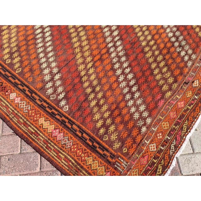 Vintage Turkish Kilim Rug - 67" X 119" For Sale - Image 9 of 11