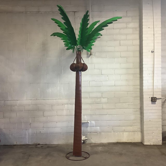 Outdoor Garden Sculptural 10’ Life Size Palm Tree. Chairish