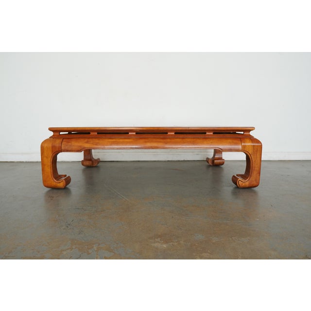 Chinoiserie Vintage Century Furniture Burlwood Coffee Table For Sale - Image 3 of 13