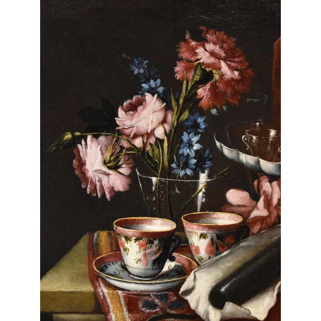 Giacomo Nani, Still Life, 1740, Oil on Canvas, Framed For Sale - Image 13 of 18