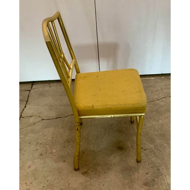 A Pair of Late 20th Century Faux Bamboo Gold Banquet Dining Chairs by Shelby Williams For Sale In New York - Image 6 of 17