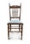 An antique spindle back chair that has a newly upholstered seat cushion. The high back chair (39") features 7 turned...