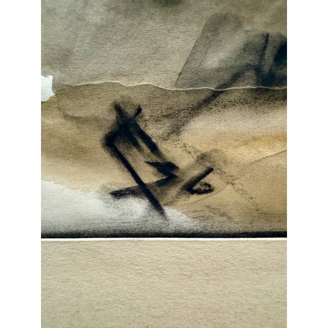 1930s Henry Emil Salloch Original Watercolor on Paper For Sale - Image 5 of 7