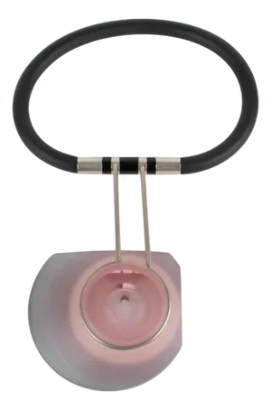 Thierry Bontridder Unique Piece Avant Garde Rubber and Acrylic Necklace