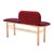 Burgundy Eustache Bench in Natural Oak by Harto For Sale - Image 4 of 6