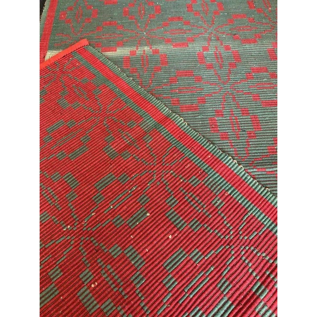 Mid-Century Swedish Hand Woven Runner Rug For Sale - Image 9 of 11