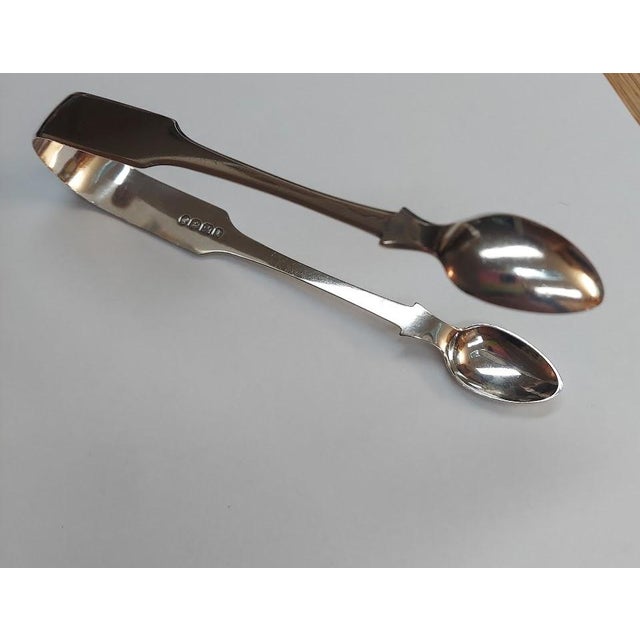 Traditional George III Sterling Silver Sugar Tongs Newcastle 1801/02 Georgian For Sale - Image 3 of 6