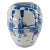 Late 20th Century Chinoiserie Blue and White Ginger Jar Vase For Sale