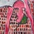 Pink Large Vintage Belgian Painting on Canvas For Sale - Image 8 of 10
