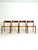 Niels otto møller model 77 chairs, teak and cane, 1950s–60s rare set of four model 77 chairs by niels otto møller, crafted...
