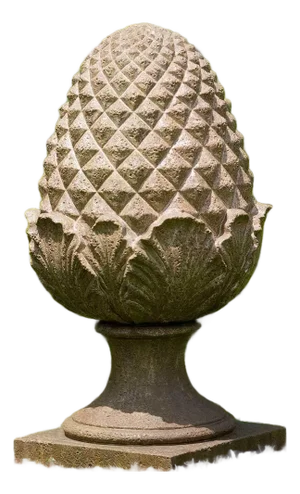 Williamsburg Grand Pinecone American Brown Concrete Statue