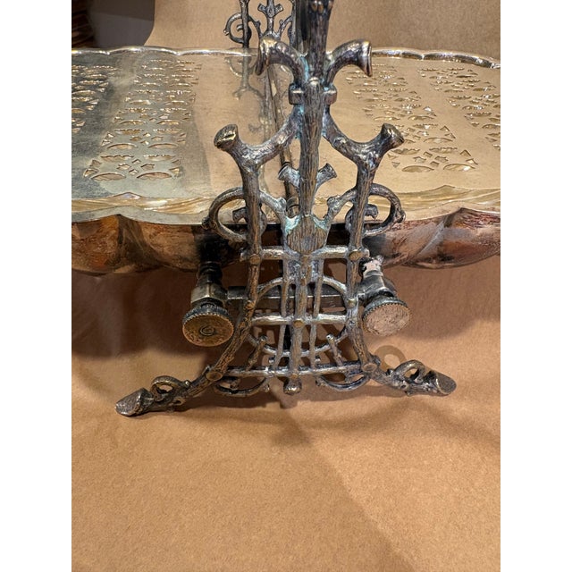 Victorian Antique Victorian Silver Plate Muffiniere For Sale - Image 3 of 5