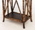Wood Chinoiserie Lacquered Bamboo Two-Tier Side Table For Sale - Image 7 of 9