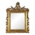 A Vintage Italian Baroque-Style Hand-Carved, Gilded Wooden Wall Mirror. For Sale