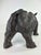 Mid-Century Vintage Large Bronze Rhino Sculpture For Sale - Image 4 of 11