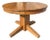 Vintage Mission Early 20th Century Round Tiger Oak Table For Sale