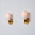 Italian Brass Wall Sconces with Cylindrical Opaline Glass Shades, 1950s, Set of 2 For Sale - Image 4 of 9