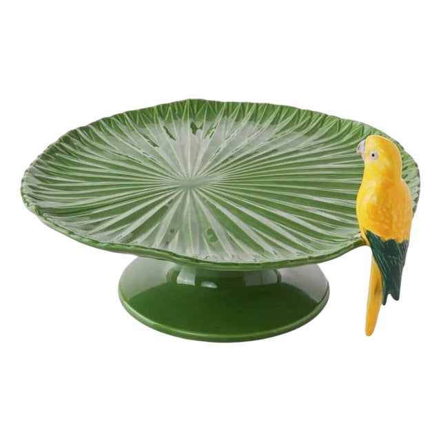 Stand with Parrot by Bordallo Pinheiro For Sale