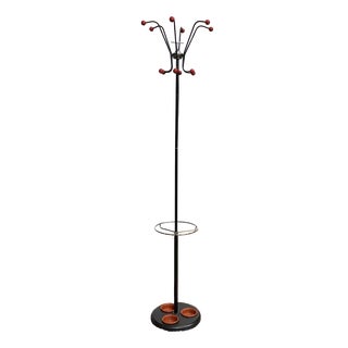 English Coat Rack in Chromed Metal, 1970s For Sale